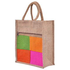 Jute Bag - Patch work 10x11