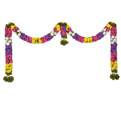 Kausthabha Sevanthi Doorset Multicolour