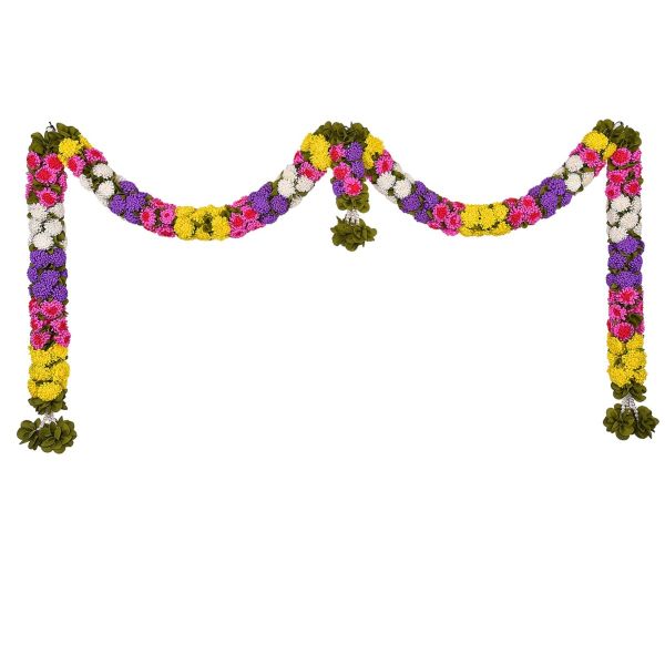 Kausthabha Sevanthi Doorset Multicolour