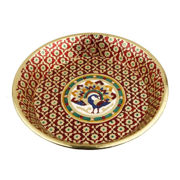 Minakari plate parath small