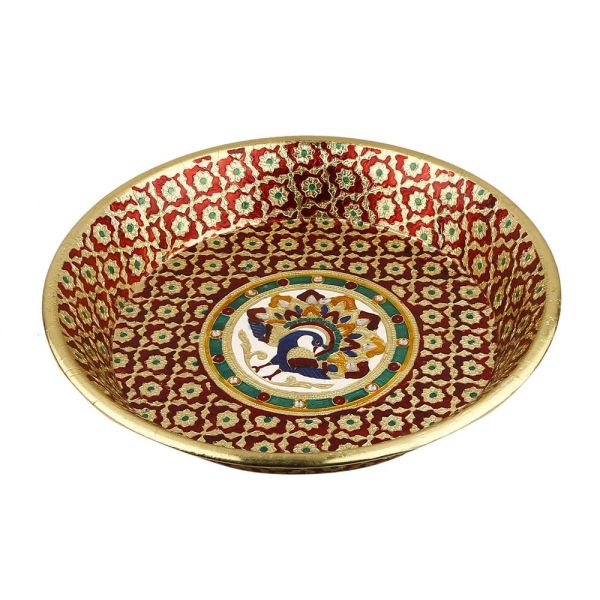 Minakari plate parath small