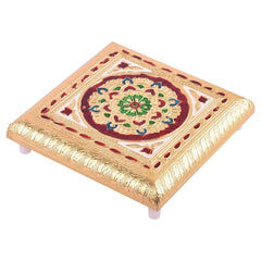 Minakari Pooja Chowki 6x6