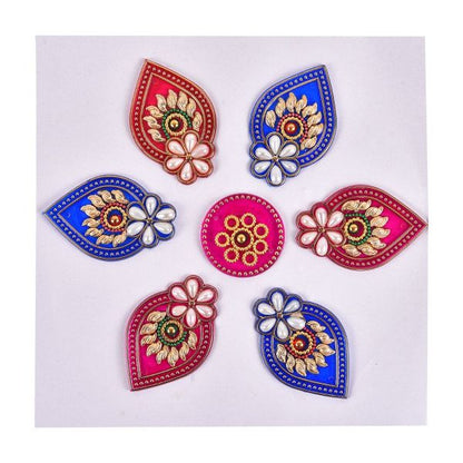 Mini Tilak Pearl Rangoli (set of 7 pcs)