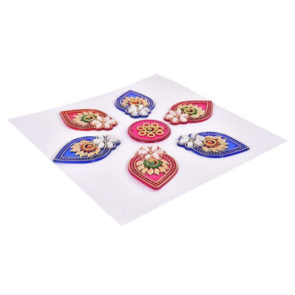 Mini Tilak Pearl Rangoli (set of 7 pcs)