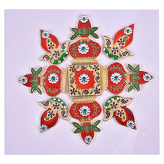 Minkari Rangoli Mangal kalash