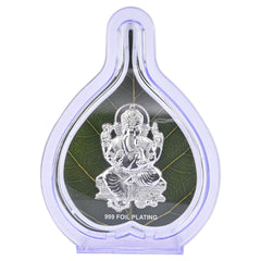 Paan Ganpati Frame 999 silver plated