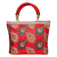 Peacock Feather Design Bag Medium