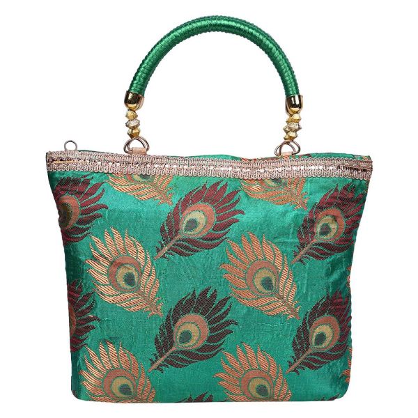 Peacock Feather Design Bag Medium