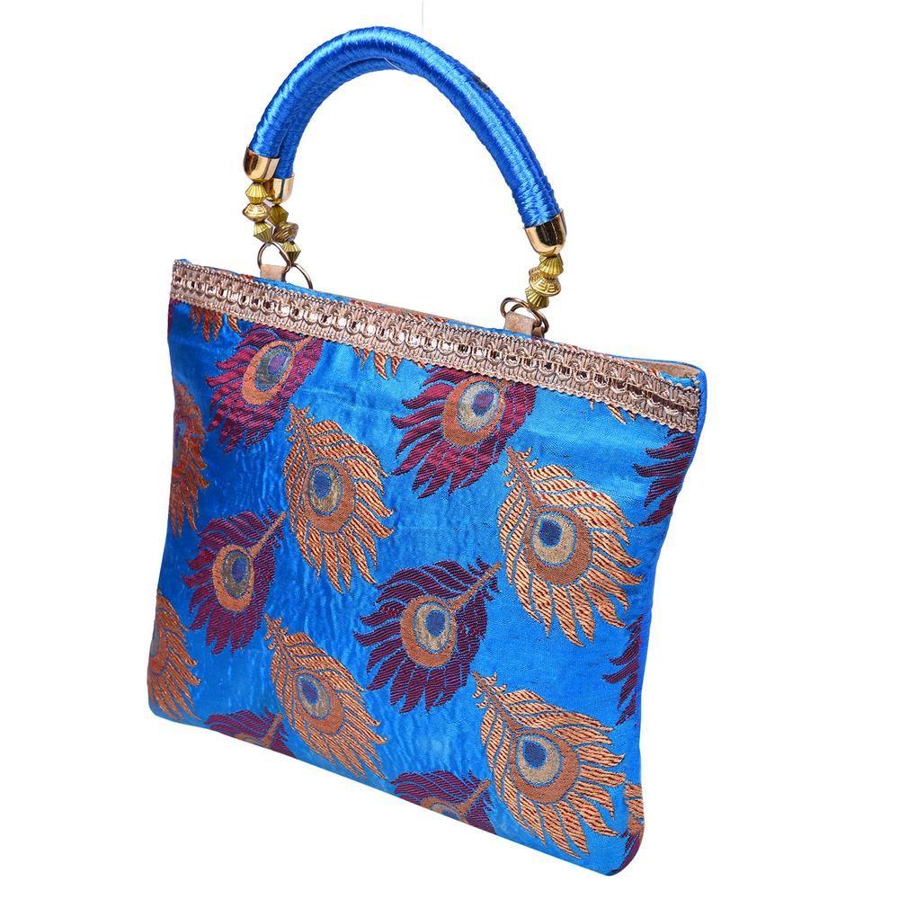 Peacock Feather Design Bag Medium