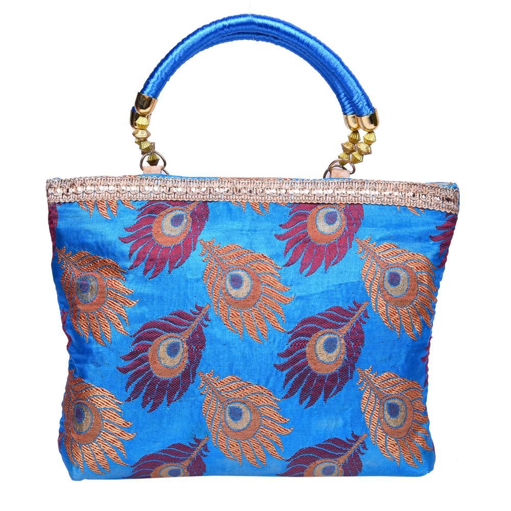 Peacock Feather Design Bag Medium