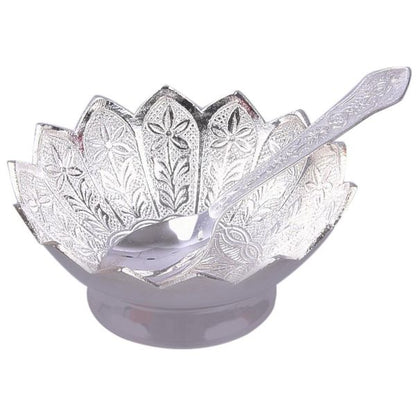 Silver plated kamal bowl 4