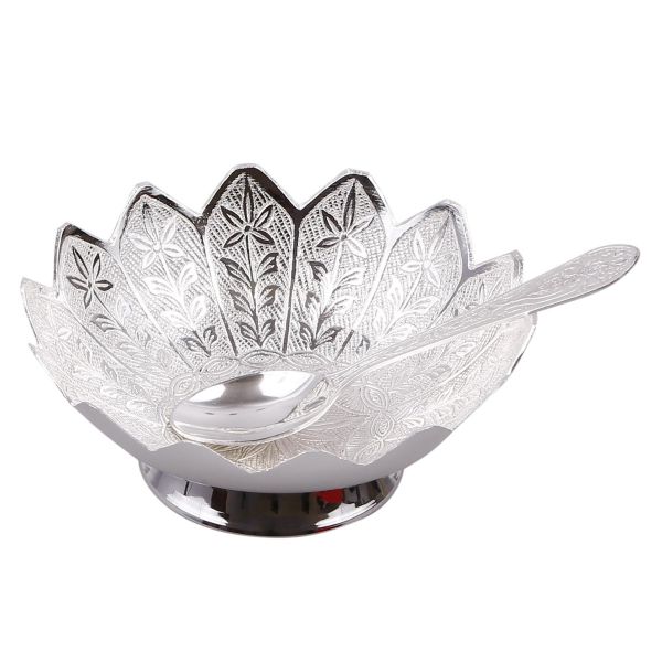 Silver Plated Kamal Bowl Set