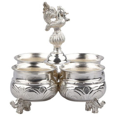 Silver Plated Kumkum holder special 4