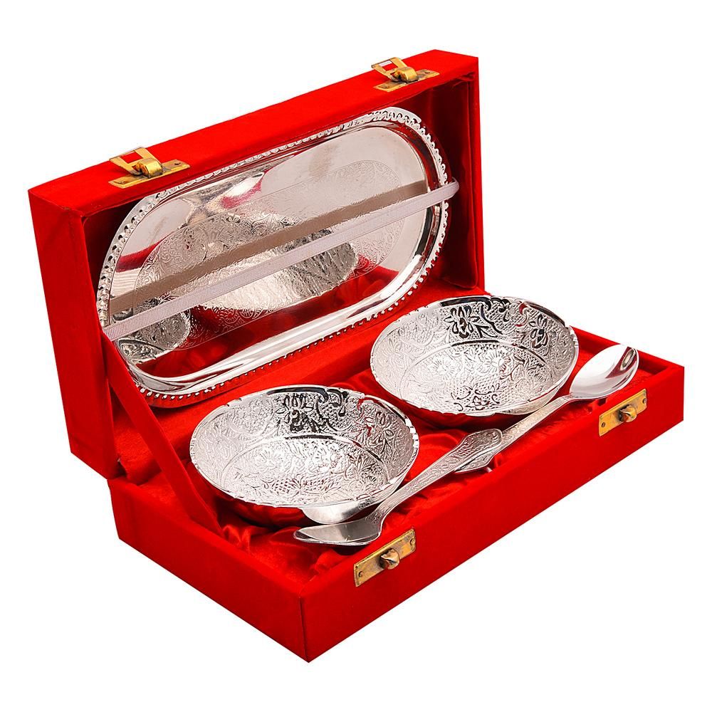 Silver Plated Twin Bowlset