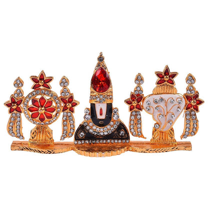 Stone Studded Balaji Face Set
