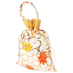 String Bag-Golden white with handle