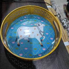 PICHWAI COW PLATE SMALL