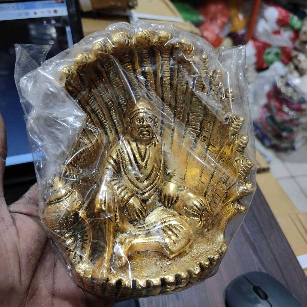 SAI BABA SHELL GOLDEN ANTIQ