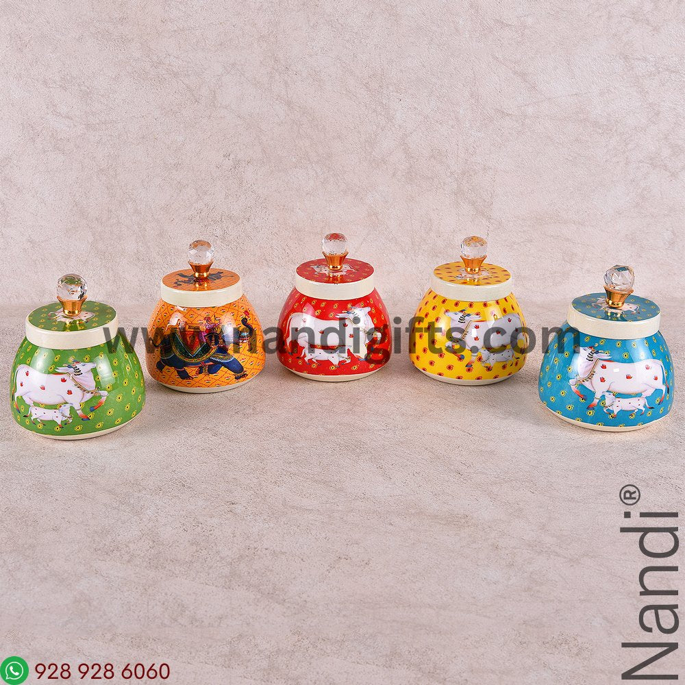 PICHWAI PRINT MATKA BOX METAL