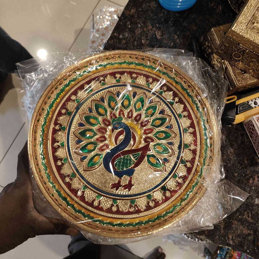 Minakari Pooja Thali Spl No 12