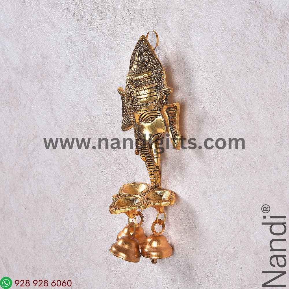 Ganesh face Deepa With Hanging