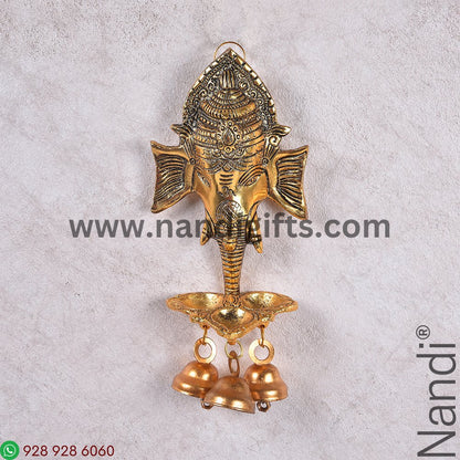 Ganesh face Deepa With Hanging