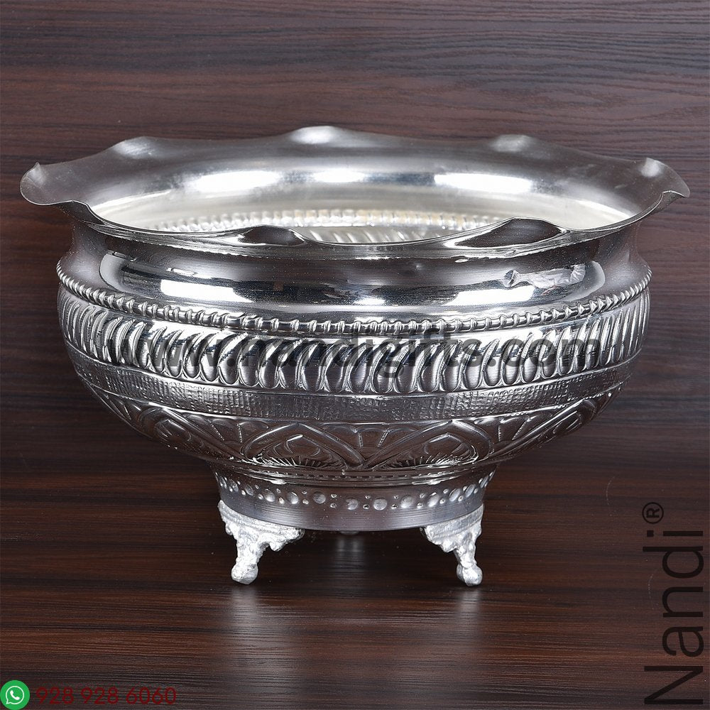 German Silver Flower Butti Jumbo