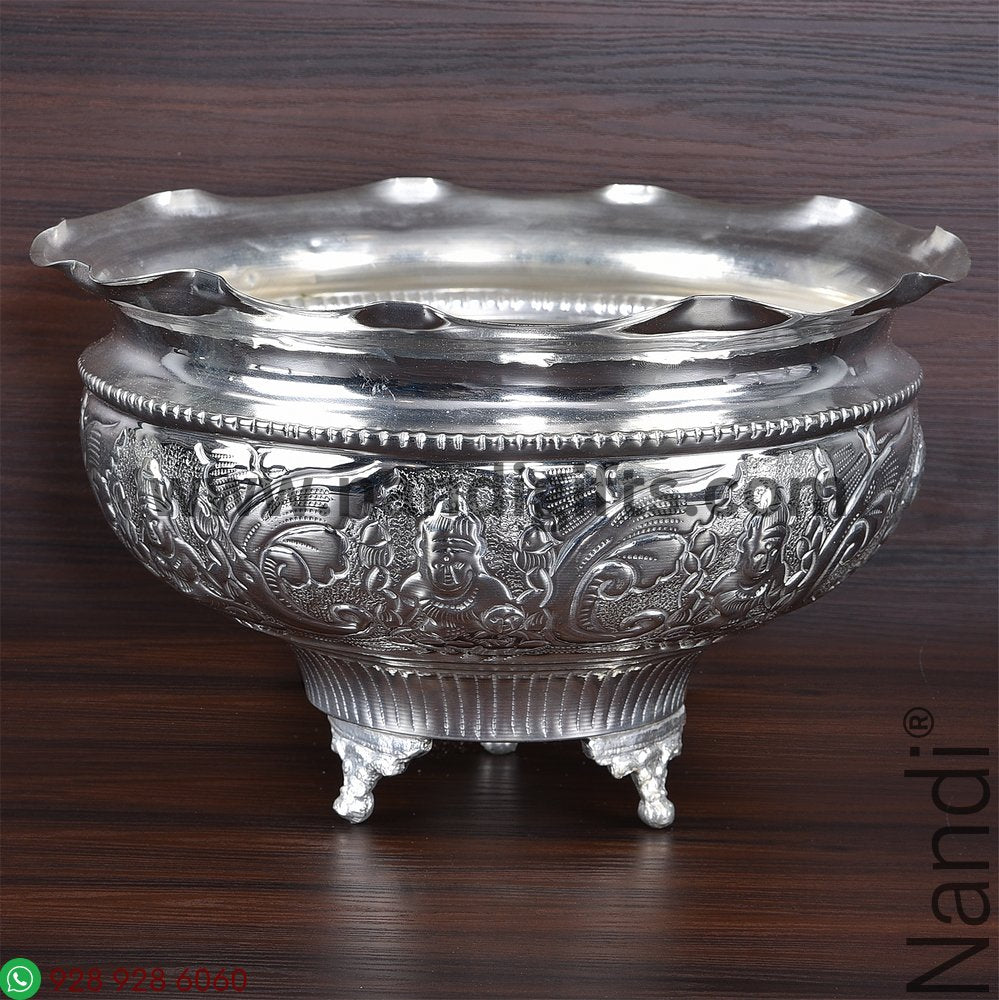 German Silver Astalakshmi Butti Jumbo