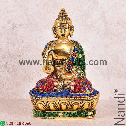 Buddha Stone Work Golden Antiq Medium