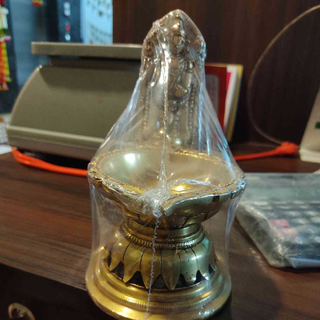 Brass Balaji With Diya Big