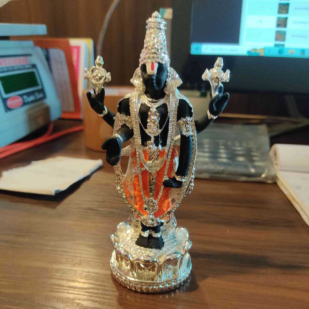 Silver Plated Balaji Black 7