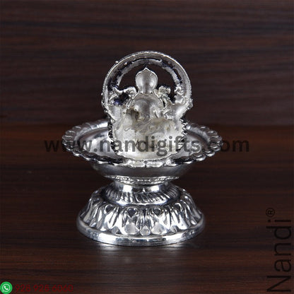 GS ANTIQ GAJ LAXMI DIYA SMALL