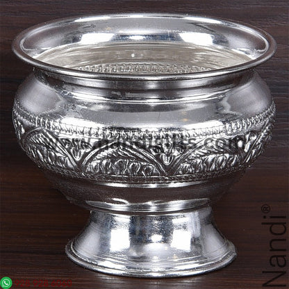 GS MATKA BOWL WITH STAND MEDIUM FINE CARVE