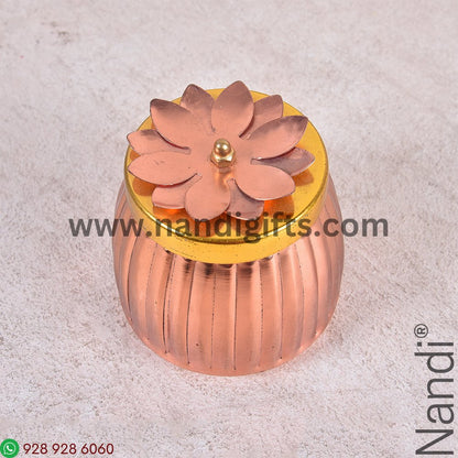 Copper Finish Jar Stripes