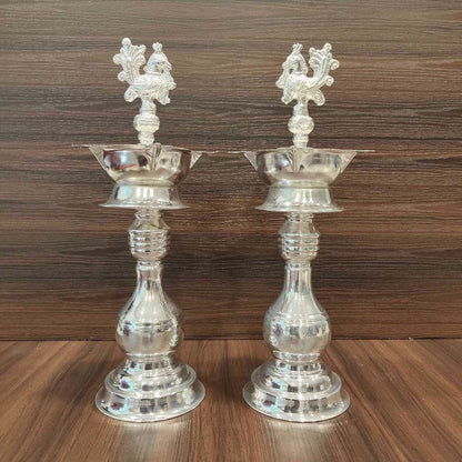 GS PEACOCK DIYA PLAIN 12 PAIR