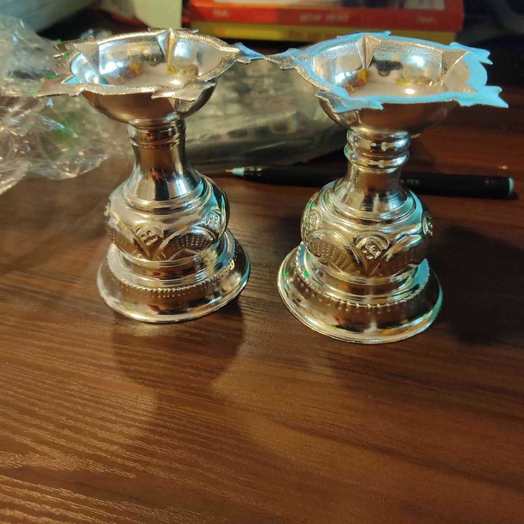 GS NARTHAKI DESIGN DIYA PAIR SMALL