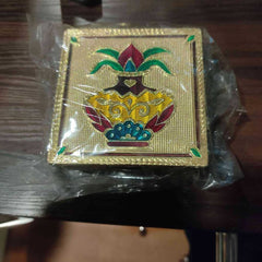 Minakari Kalash Pooja Chowki 3x3