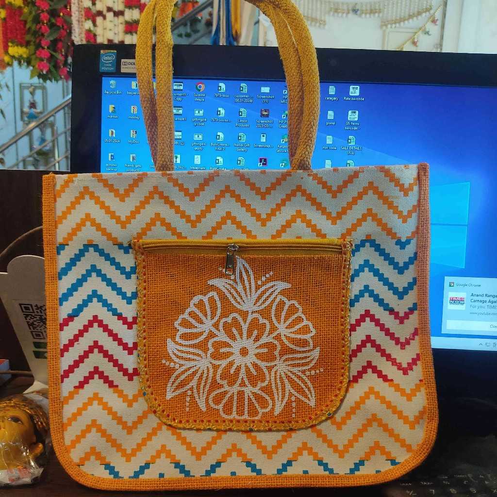 Jute Bag Canvas 14X12