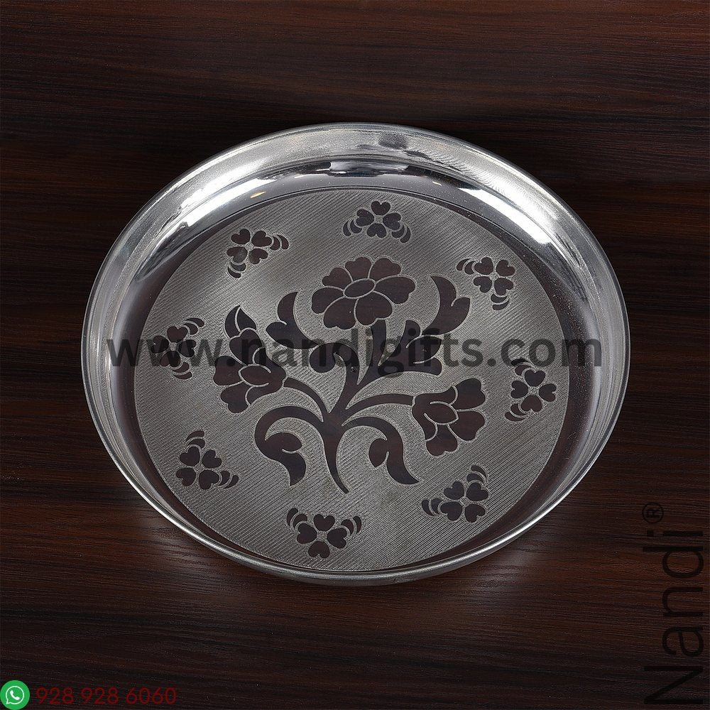 GS PLAIN FLOWER ENGRAVE PLATE 7