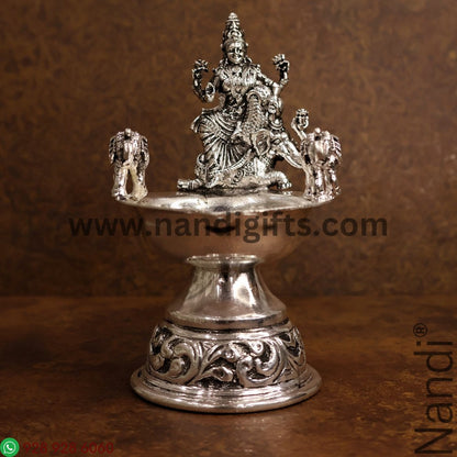 ANTIQ GS LAKSHMI DEEPA WITH ELEPHANTS 230