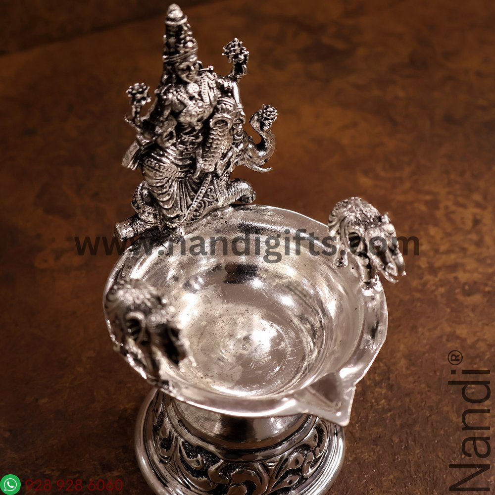 ANTIQ GS LAKSHMI DEEPA WITH ELEPHANTS 230