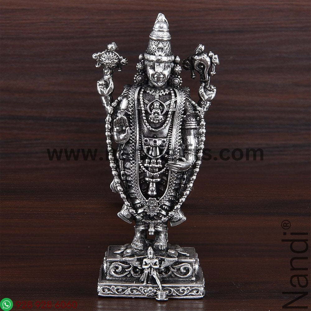 Antiq German Silver Tirupati Balaji 4