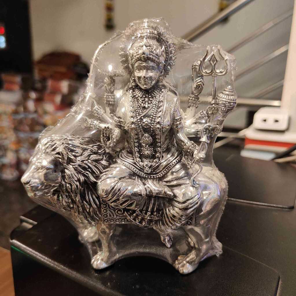 Antiq German Silver Maa Durga 5.5