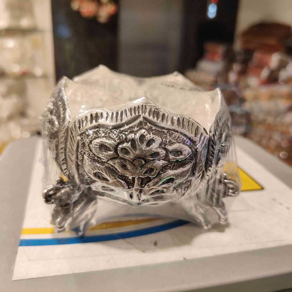 Antiq German Silver Elephant Leg Bowl