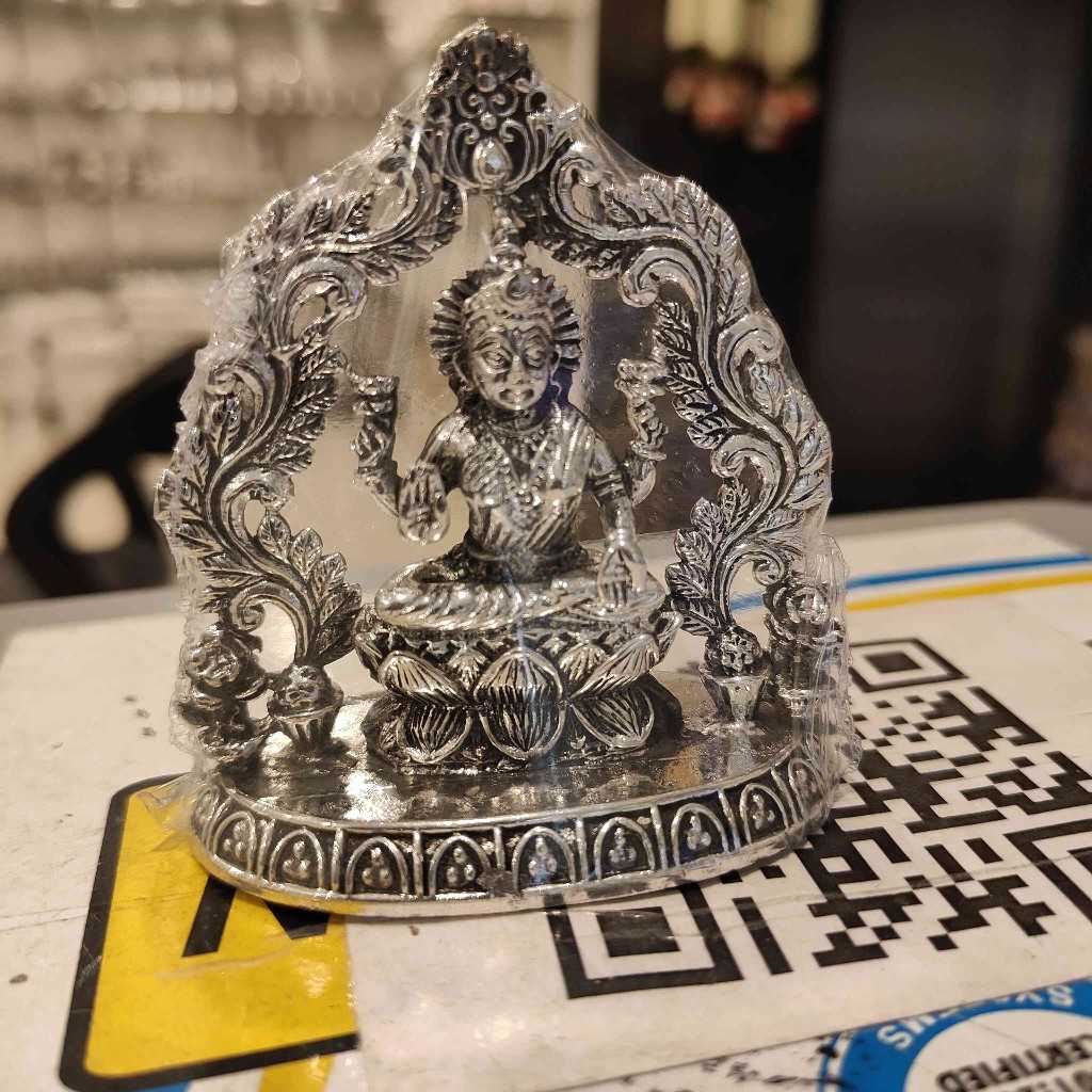 Antiq German Silver Floral Arch Lakshmi 3