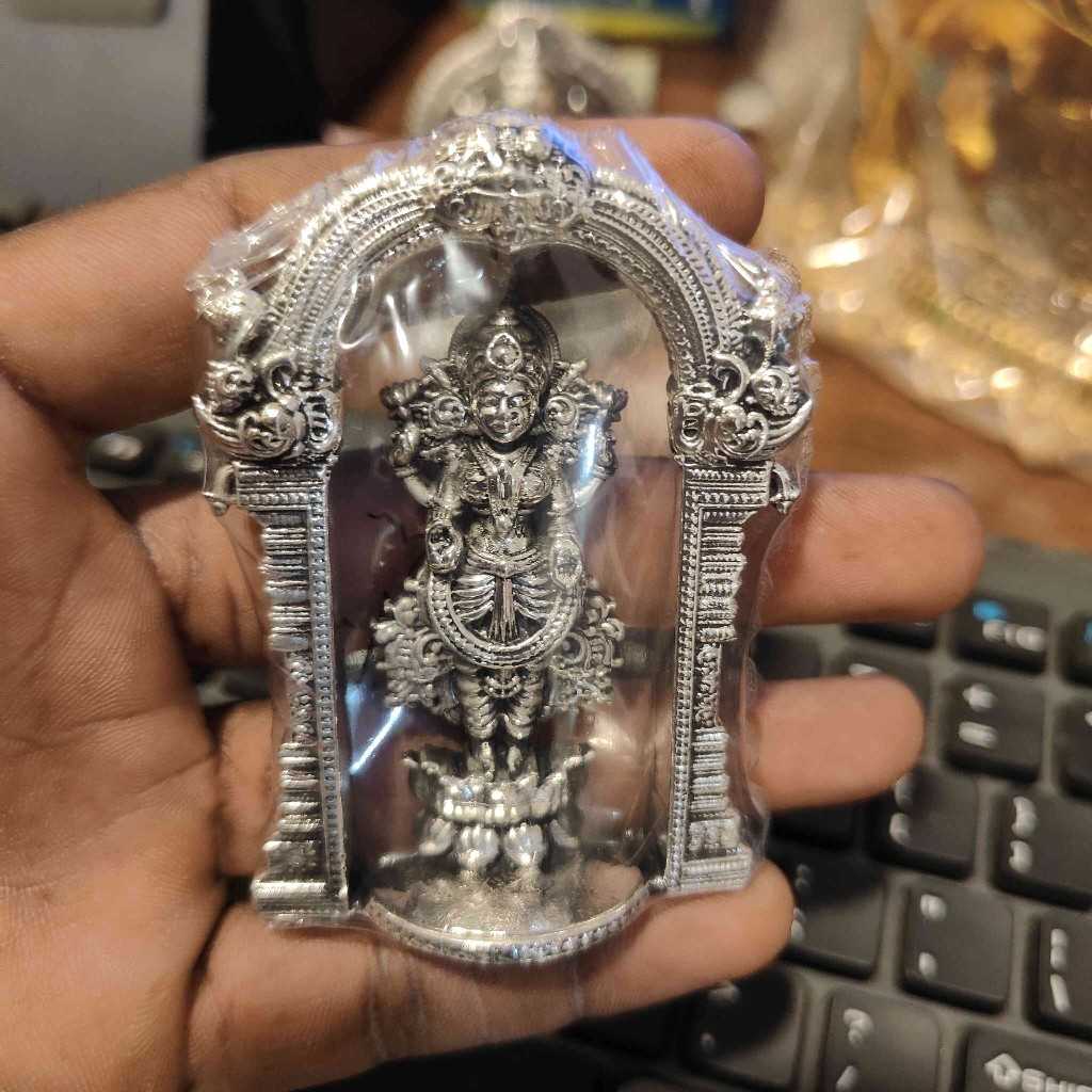 Antiq German Silver Prabhavali Standing Lakshmi 3