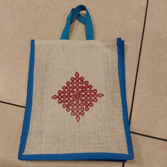 Thamboolam Bag Rangoli Print Blue