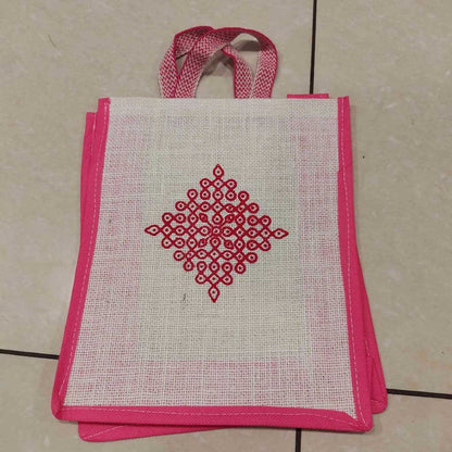 Thamboolam Bag Rangoli Print Pink