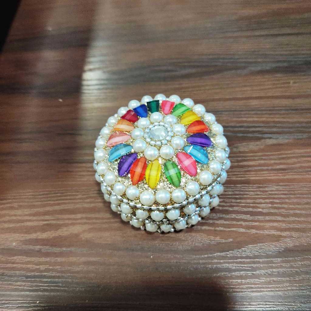 Pearl Multi Colour Kumkum Box