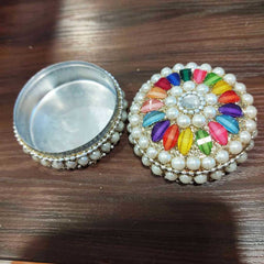 Pearl Multi Colour Kumkum Box